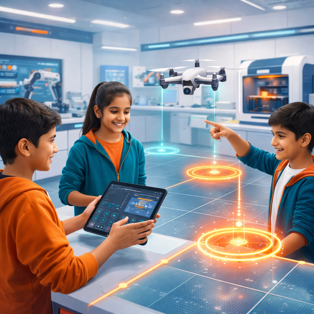 Drone missions and guided flight practice